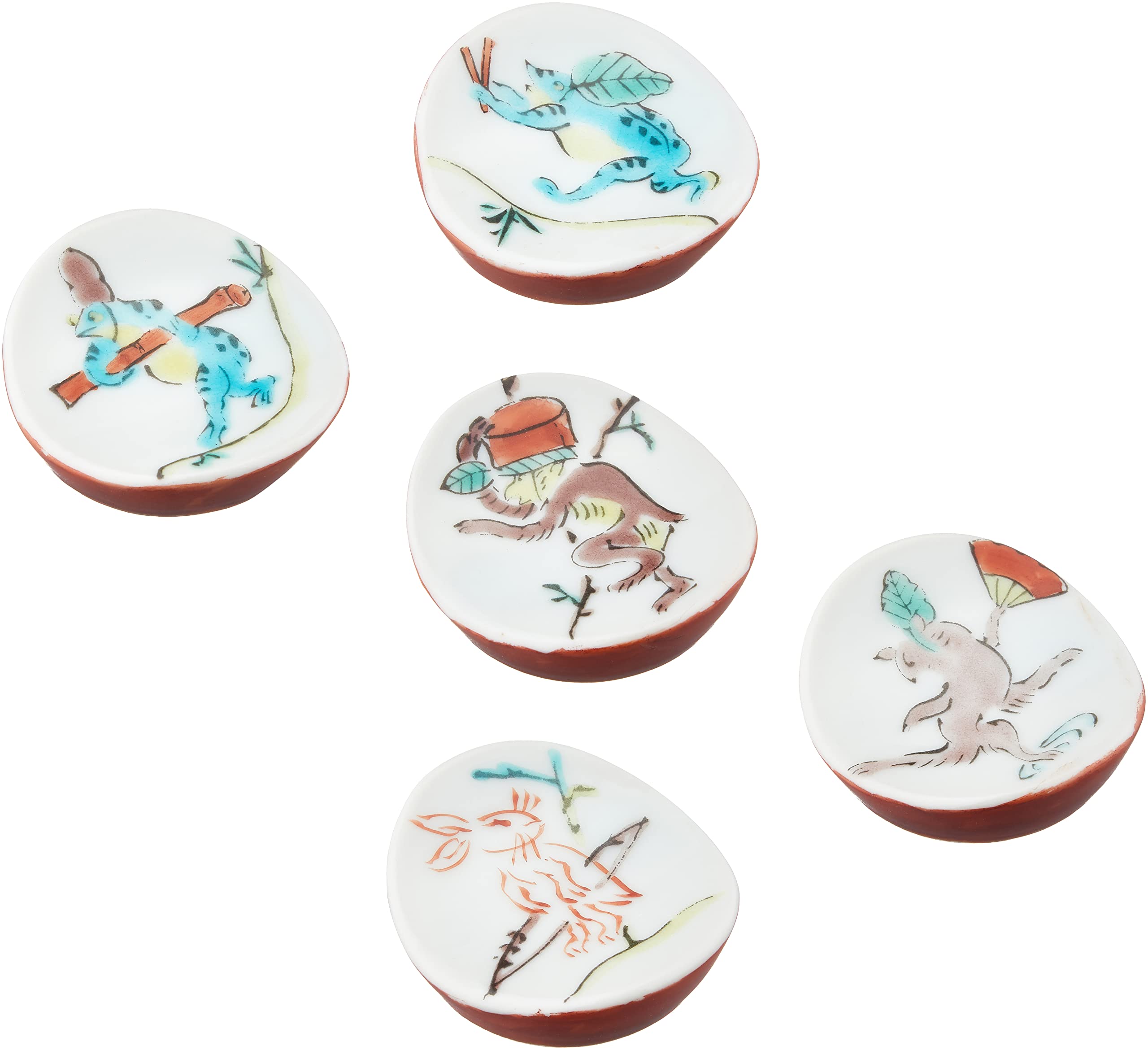 Amazon｜マルサン宮本 九谷焼 箸置 鳥獣戯画 AP4-417｜箸置き